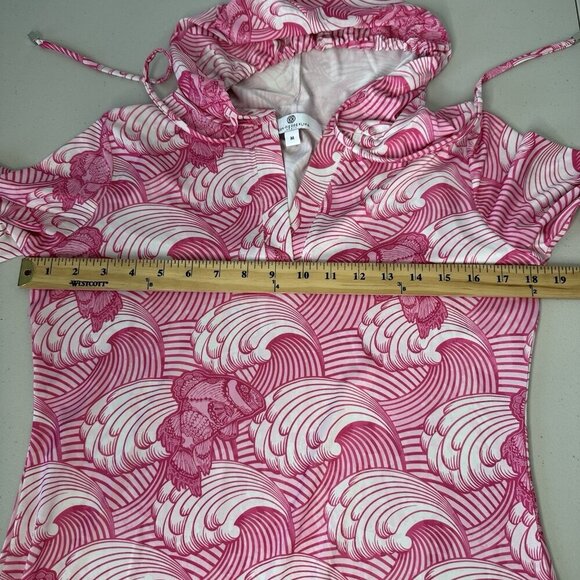 Jean-Pierre Klifa Beach Hoodie Size M  Pullover Pink Rip tide Golf - Picture 5 of 9